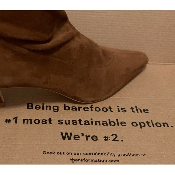 Reformation Size 7.5 Color Toasted Brown Suede - Picture 2 of 7